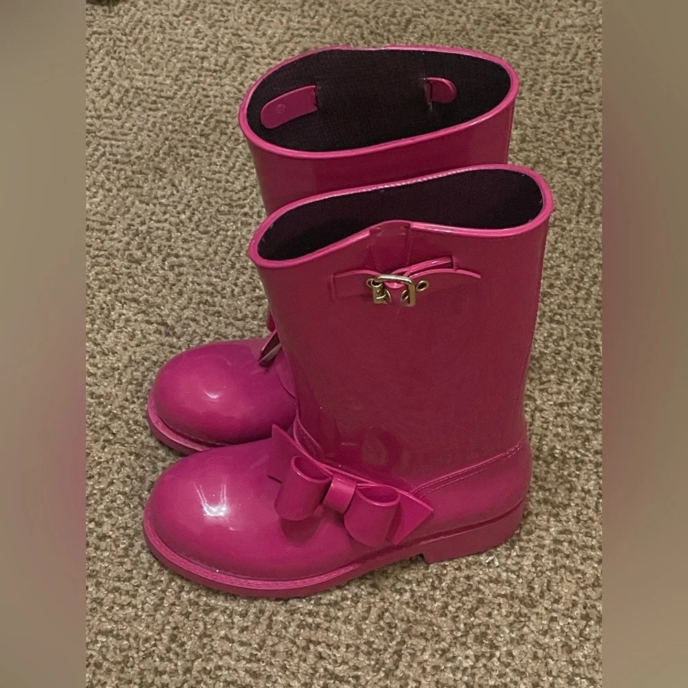 Valentino RED Rain Boots | Girls | Pink | Size 37 | Mid Calf